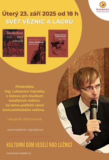 Svět věznic a lágrů - přednáška Lubomíra Vejražky
